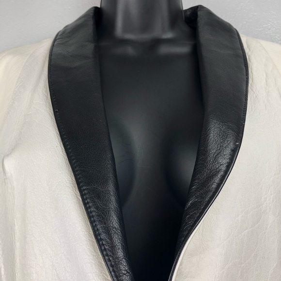 Vintage LEATHERS by NEW ENGLAND bomber jacket Sm - Picture 2 of 16